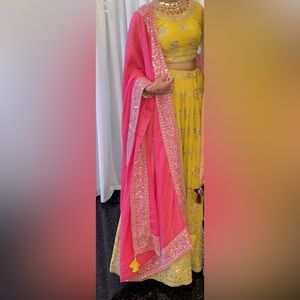 Yellow lehenga